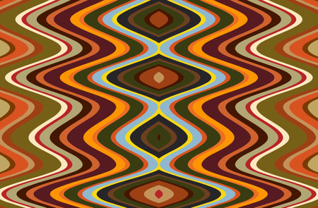 Wavy African Striped Colors, pattern textile background, Wave Print fabric, Ethnic handmade...