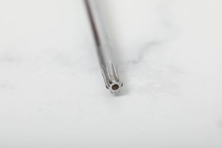 Star screwdriver icon. Isometric of star design isolated on white backgroundの写真素材