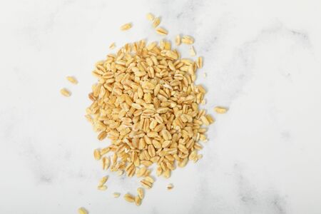 Wheat Grains Wheat Grains on white backgraound vegetarian food dry plantの写真素材