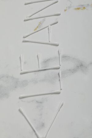 hygienic chopsticks isolated on a white background. Health item