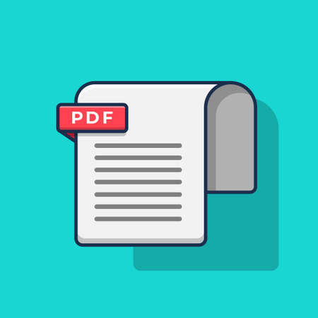 Pdf Symbol Design Flat Cartoon Styleのイラスト 素材 ストックフォト 写真素材のstock Foto ストックドットフォト