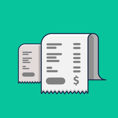 payment transaction illustration design. flat cartoon styleのイラスト素材