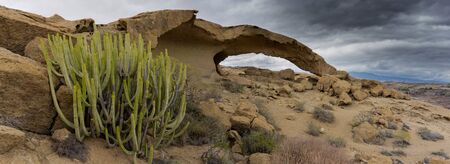 Natural arch of San Miguel de Tajao Tenerifeの写真素材
