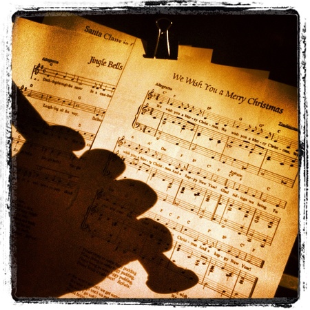 Music sheets of Christmas songsの素材