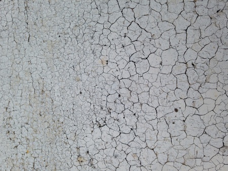 Cracked cement