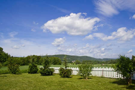 A garden in the countryside, far away from the stress of the city.