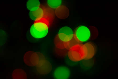 Blurred spots of lights bokeh for abstract color backgroundの写真素材