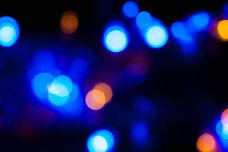 Blurred spots of lights bokeh for abstract color backgroundの写真素材