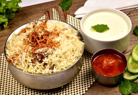 rice with chickenの写真素材