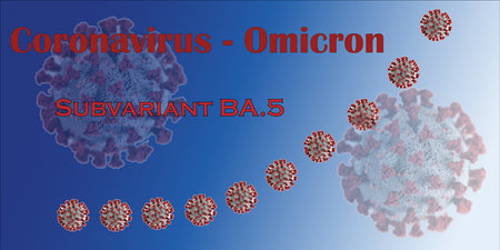 BA.5 omikron variant becomes dominant strain in a lot of countries. Will a new vaccine be necessary.の写真素材