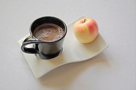 coffee and appleの写真素材