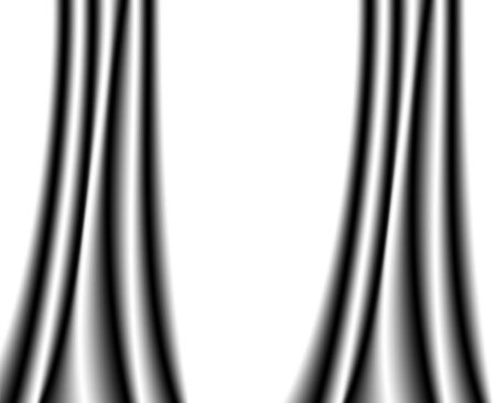 Black curtainのイラスト素材