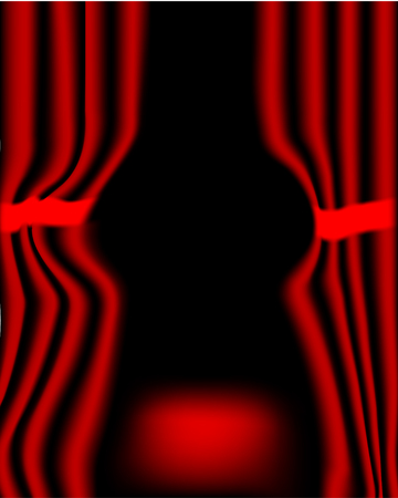 Red curtainのイラスト素材