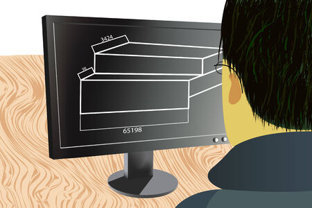 Man architectのイラスト素材