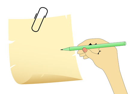 Hand drawing somethingのイラスト素材