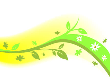 Abstract floral design elementのイラスト素材