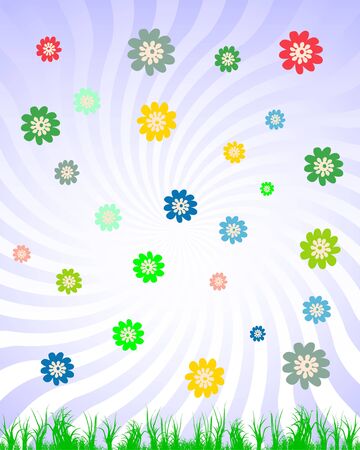 Spring floral illustration のイラスト素材
