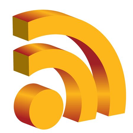3d rss icon のイラスト素材