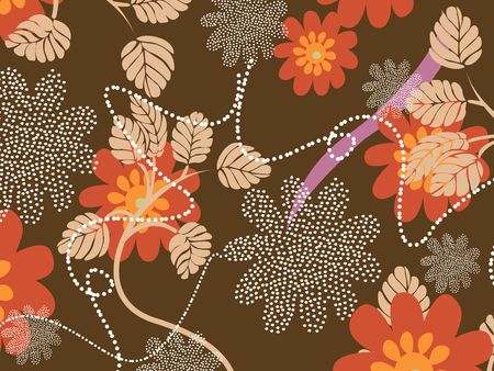 Floral backgroundのイラスト素材