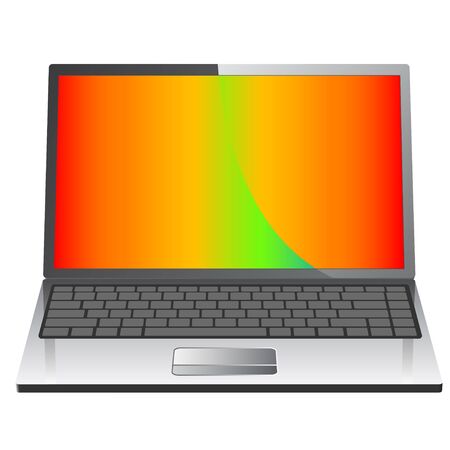 Realistic laptop icon のイラスト素材