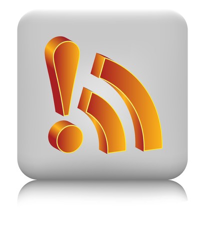 3d rss icon のイラスト素材