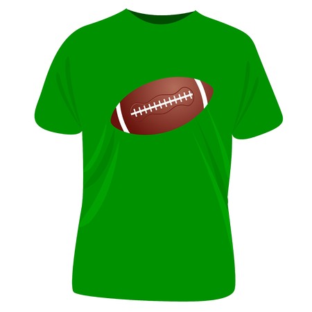 American football t-shirt のイラスト素材