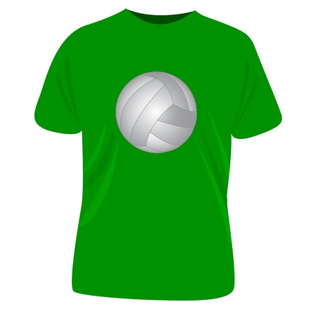 Volleyball t-shirt のイラスト素材