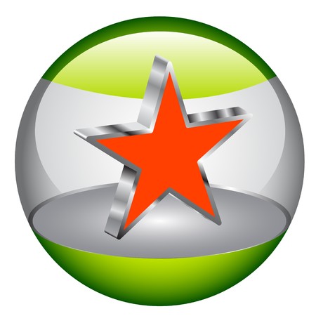 3d star のイラスト素材