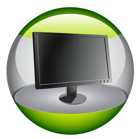 Computer monitorのイラスト素材