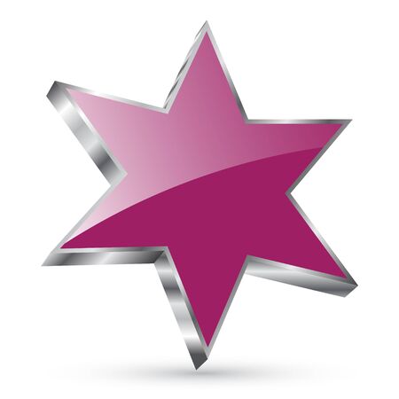 3d vector starのイラスト素材