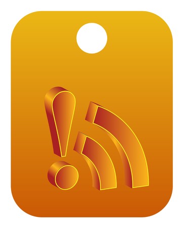 3d rss icon のイラスト素材