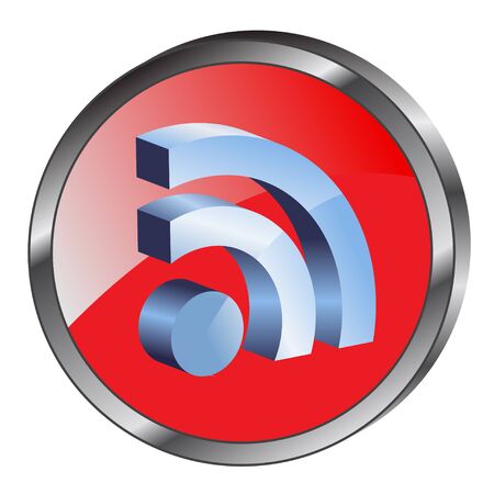 3d rss icon のイラスト素材