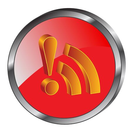 3d rss iconのイラスト素材