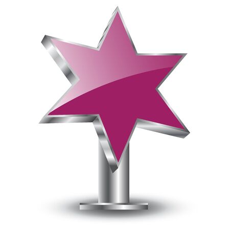 3d  starのイラスト素材