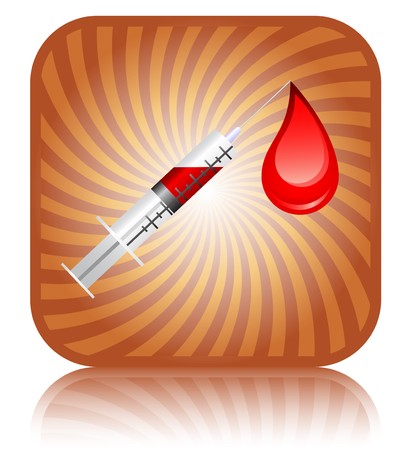 Medical syringe のイラスト素材