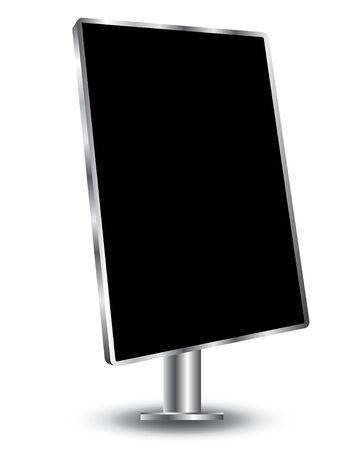 3d advertisement boardのイラスト素材