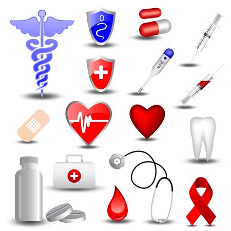 Collection of medical icons のイラスト素材