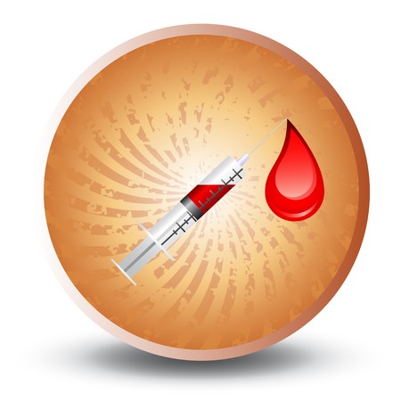 Medical syringe のイラスト素材