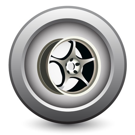 Vector wheel のイラスト素材