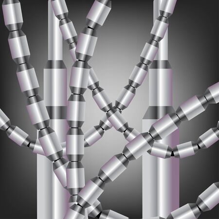 Abstract background with wires のイラスト素材
