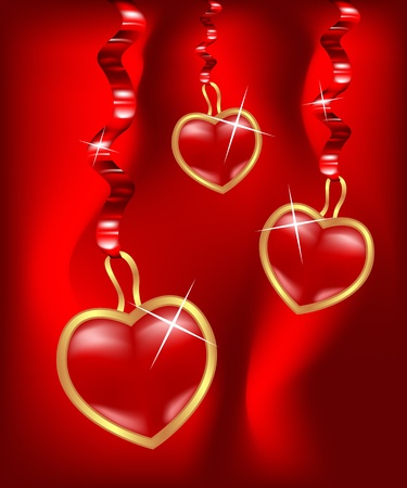 Stylized vector hearts. Valentine's day symbol. のイラスト素材