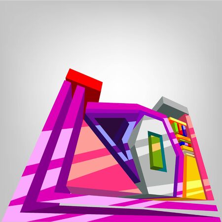 Abstract 3d design elementのイラスト素材