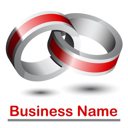 3d abstract logoのイラスト素材