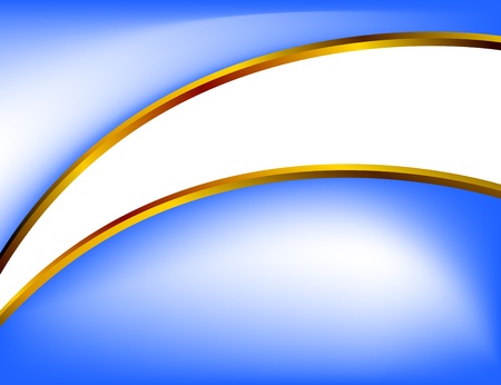 Blue background with golden dividerのイラスト素材