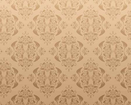 Seamless damask vector wallpaper or backgroundのイラスト素材