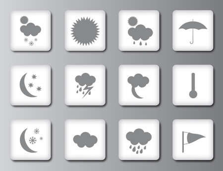 Weather icon set 2のイラスト素材