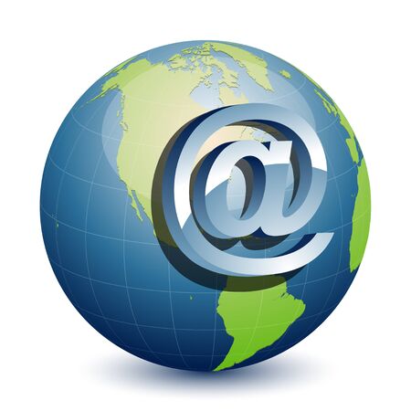 Blue internet iconのイラスト素材
