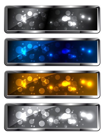 Modern metal sparkling festive backgrounds - framesのイラスト素材