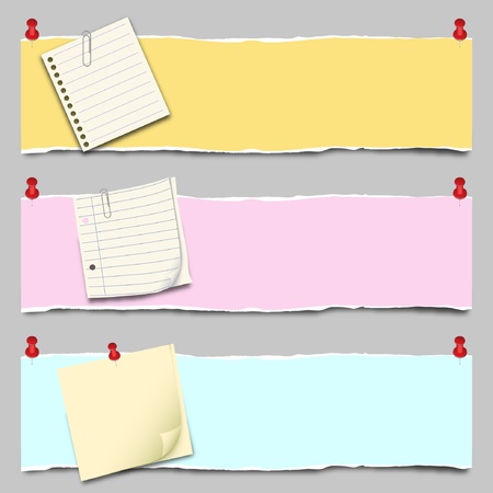 Back to school - Paper Banner Setのイラスト素材