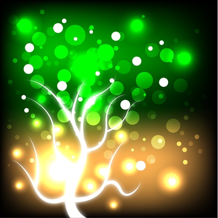 Glowing Autumn Treeのイラスト素材